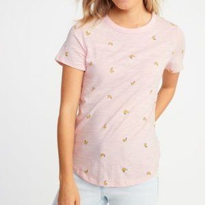 Light Pink TShirt w Bananas Print